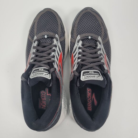 Brooks Addiction 13 Men\'s Gray Running Shoes 1102611D080 US Size 10